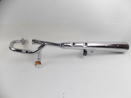 OEM SUZUKI 1983 GSX400F MUFFLER EXHAUST PIPE LEFT CHROME 14302-33215 1430233215 - MotoRaider
