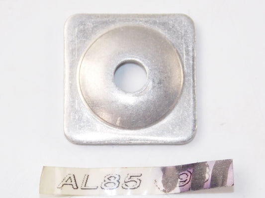 SQUARE BACKER SUPPORT PLATER 1 1/8" x 1/8" HOLE 7mm ALUMINUM AL85 - MotoRaider