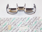 NOS OEM CAGIVA MORINI EXCALIBUR 350 INSTRUMENTAL PANEL CHROME COVER 320303 - MotoRaider