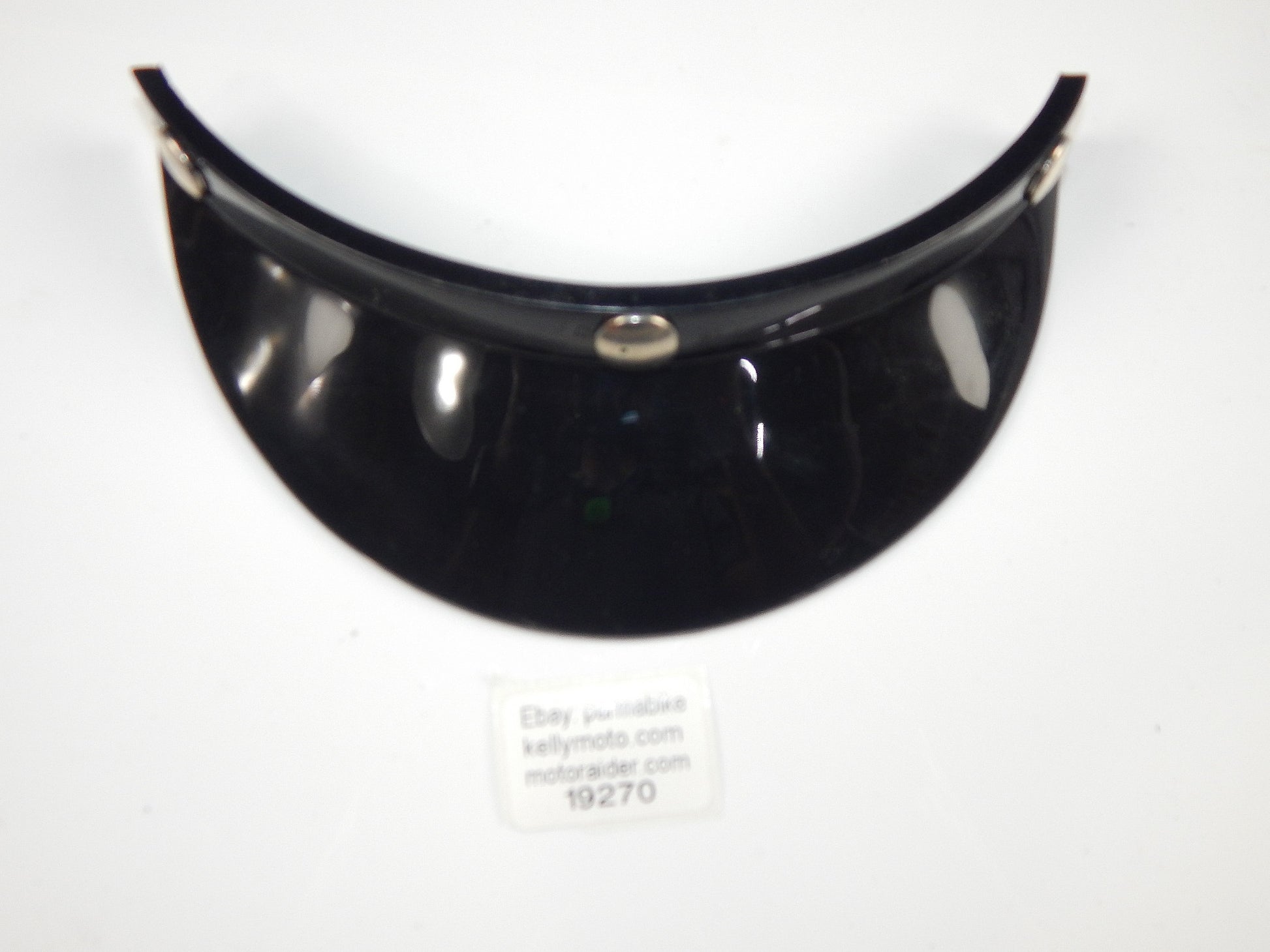MOTORCYCLES HELMET OPEN/HALF FACE SUNVISOR DUCK BILL BLACK - MotoRaider