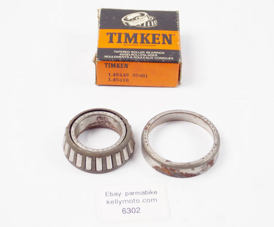 NOS TIMKEN TAPERED ROLLER BEARINGS SET L45449 | L45410 | 99401 - MotoRaider