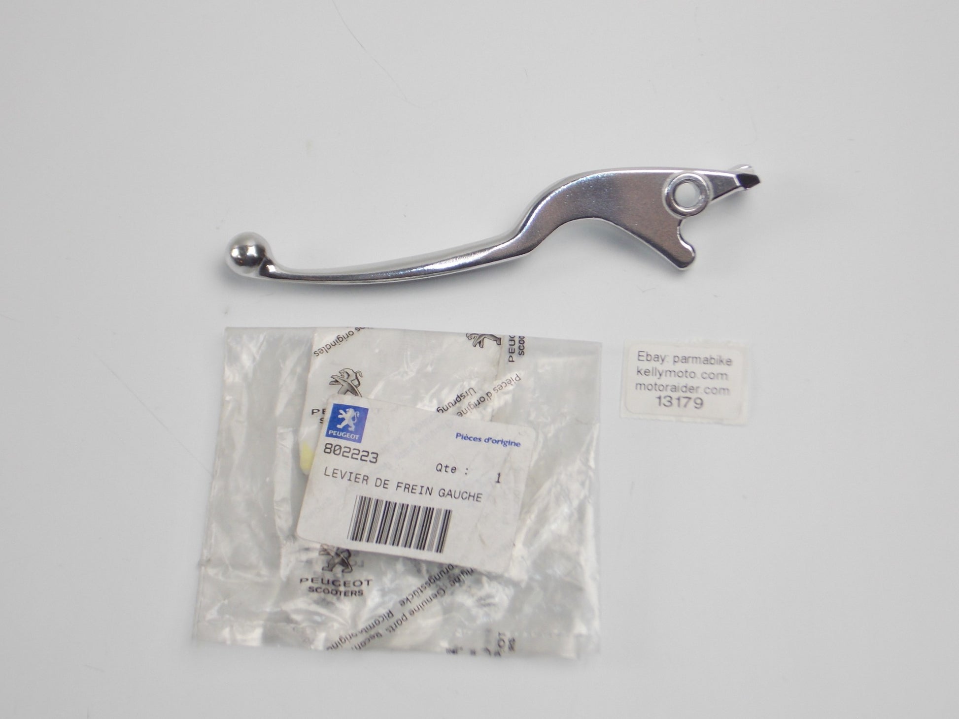 NOS OEM PEUGEOT BELVILLE 200/TWEET 125/RS 50  LEFT REAR BRAKE LEVER 802223 - MotoRaider