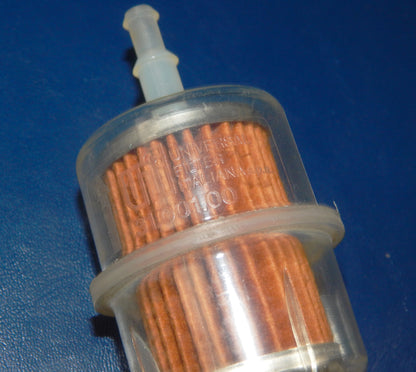 NOS IN LINE UNIVERSAL UFI GAS FUEL FILTER 31.001.00 MOTORCYCLE CAR D=43m H=60mm - MotoRaider