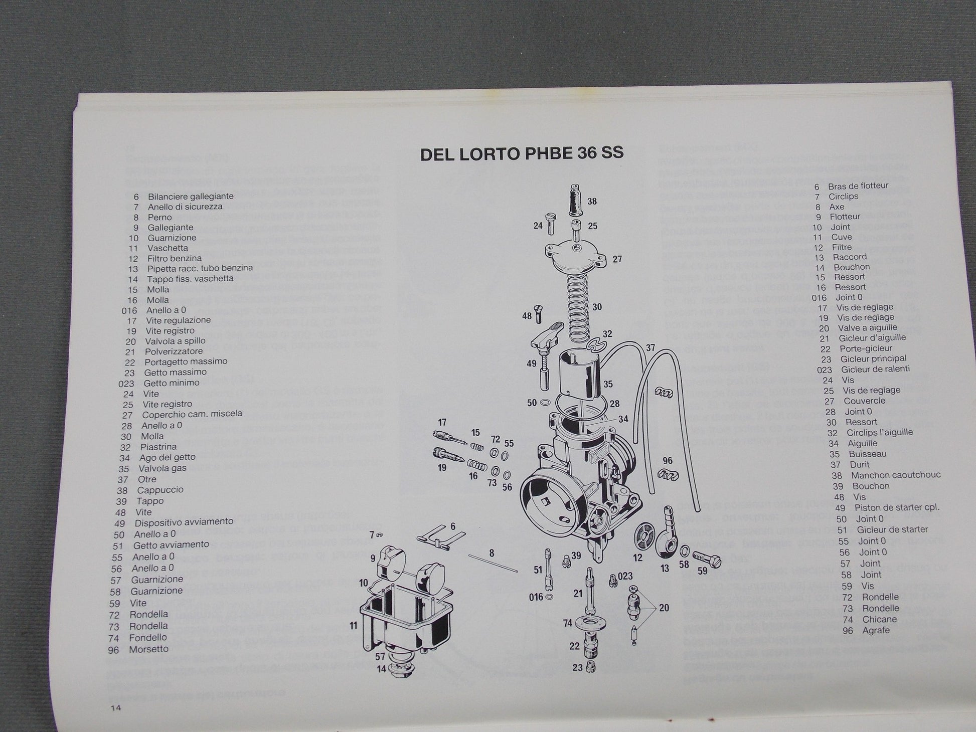 1984 KTM MX125 GS125 USER AND REPAIR MANUAL BOOK ITALIAN FRENCH 201.10.1.84 - MotoRaider