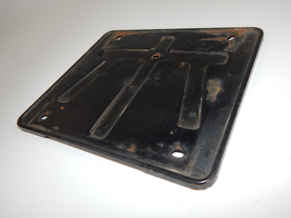1986 KAWASAKI GPX 750-R ITALY LICENSE MOUNTING STEEL PLATE REAR TAIL 200x180mm - MotoRaider