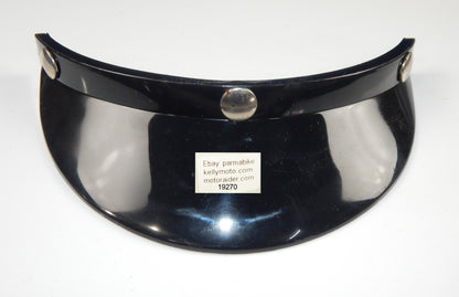 MOTORCYCLES HELMET OPEN/HALF FACE SUNVISOR DUCK BILL BLACK - MotoRaider