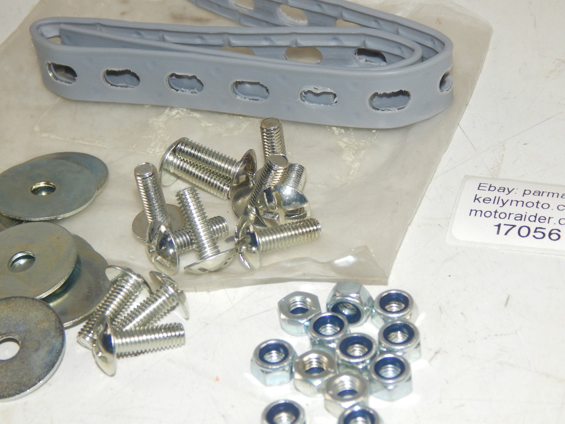 VINTAGE KRAUSER TOP CASE LUGGAGE UNIVERSAL HARDWARE MOUNT KIT BOLT WASHER STRAP - MotoRaider