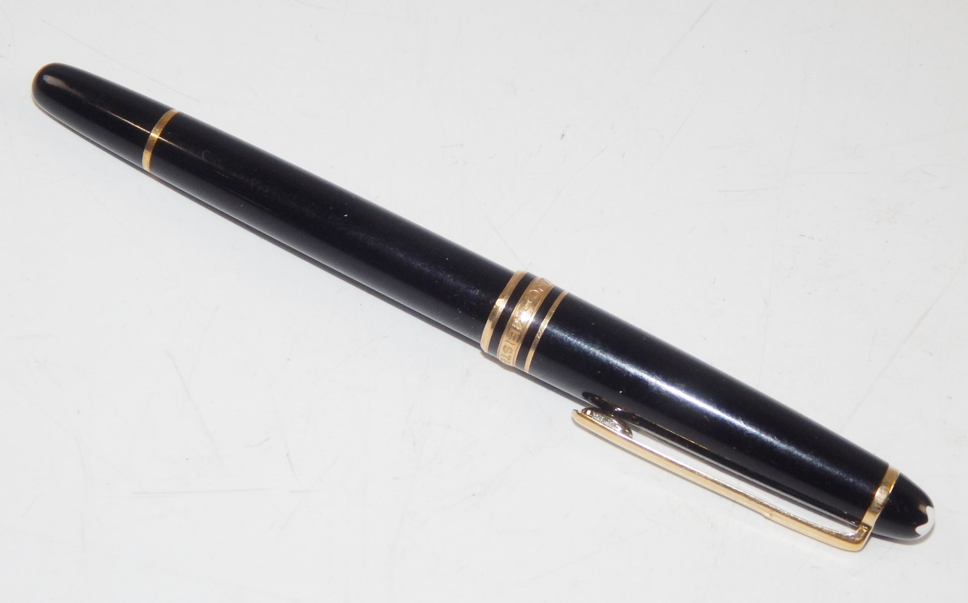 1980's MONTBLANC BLACK MEISTERSTUCK ROLLERBALL PEN SMALL LADY L=135mm - MotoRaider