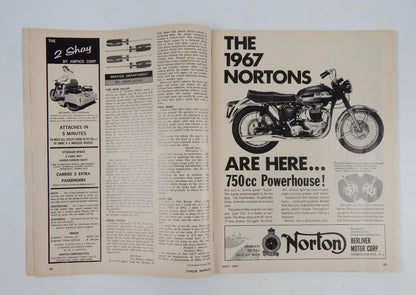 CYCLE WORD MAGAZINE1967 ROAD TEST SUZUKI X-5 MARUSHO ELECTRA 500 ZUNDAP 5-SPEED - MotoRaider