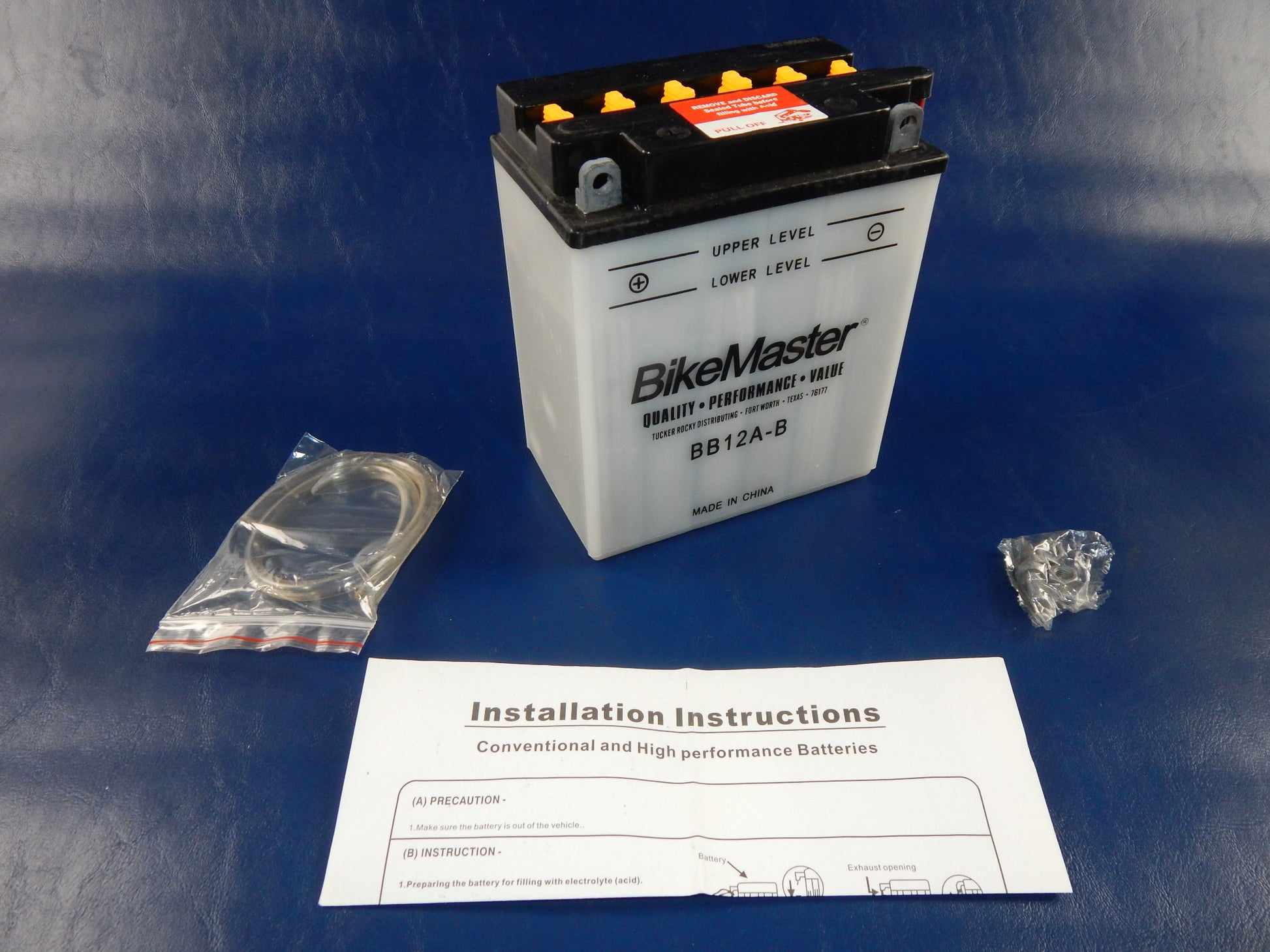 BIKE MASTER MOTORCYCLE BATTERY BB12A-B ATV SNOWMOBILE QUAD - MotoRaider