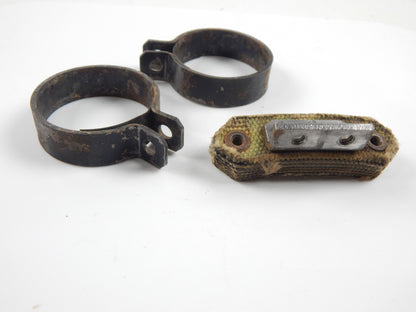 VINTAGE SCOOTER 1960 LAMBRETTA LI 150 MOTOR IGNITION COIL BRACKETS MOUNT CLAMPS - MotoRaider