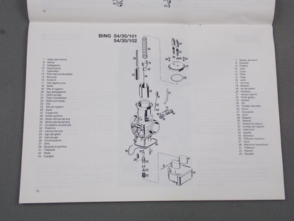 1984 KTM MX125 GS125 USER AND REPAIR MANUAL BOOK ITALIAN FRENCH 201.10.1.84 - MotoRaider