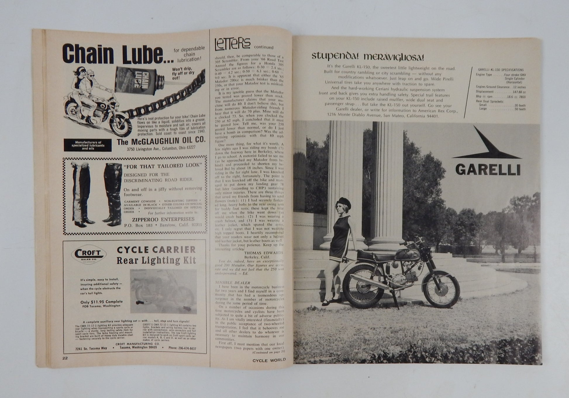 CYCLE WORD MAGAZINE1967 ROAD TEST SUZUKI X-5 MARUSHO ELECTRA 500 ZUNDAP 5-SPEED - MotoRaider