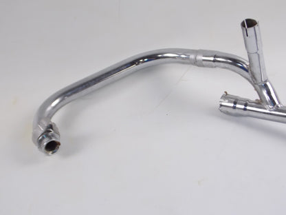 OEM SUZUKI 1983 GSX400F MUFFLER EXHAUST PIPE LEFT CHROME 14302-33215 1430233215 - MotoRaider