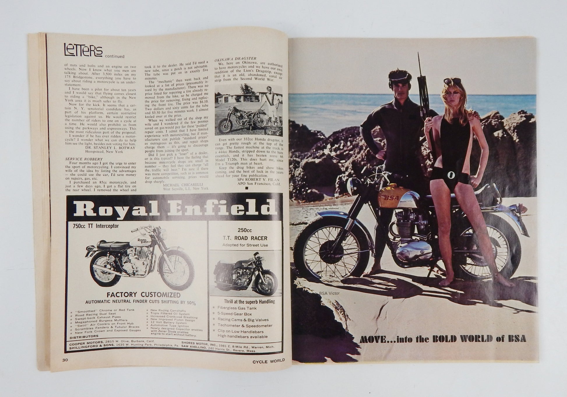 CYCLE WORD MAGAZINE1967 ROAD TEST SUZUKI X-5 MARUSHO ELECTRA 500 ZUNDAP 5-SPEED - MotoRaider