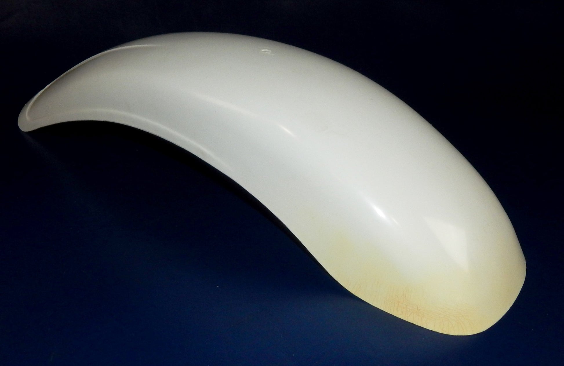 UFO Z-102 MUDGUARD REAR FENDER WHITE PLASTIC L=27.5" VINTAGE MOTOCROSS BETA PUCH - MotoRaider