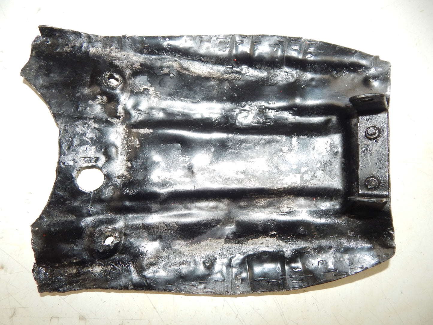 1970's FANTIC MOTOR 125 TRIAL ENGINE FRAME SKID PLATE PROTECTOR ALUMINUM VINTAGE - MotoRaider