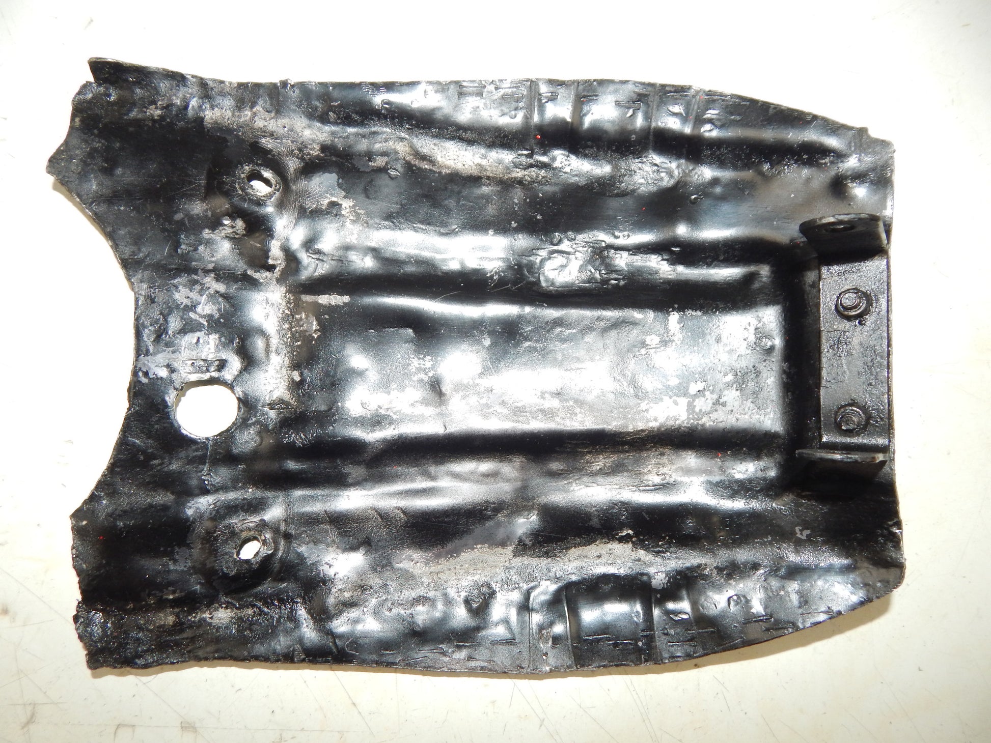 1970's FANTIC MOTOR 125 TRIAL ENGINE FRAME SKID PLATE PROTECTOR ALUMINUM VINTAGE - MotoRaider