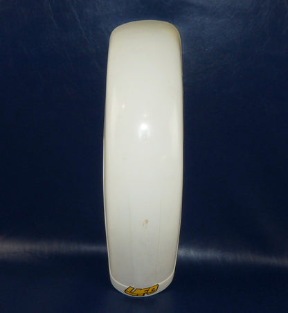 UFO Z-102 MUDGUARD REAR FENDER WHITE PLASTIC L=27.5" VINTAGE MOTOCROSS BETA PUCH - MotoRaider
