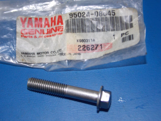 NOS YAMAHA 1995-2006 XV1100/750 YZ250/450  FLANGE BOLT  95024-08045 - MotoRaider