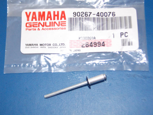 NOS YAMAHA 1973-2006 SR433 GP440 XC125 VMX540 FZ600 BLIND RIVET 90267-40076 - MotoRaider
