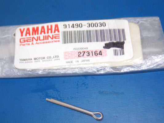 NOS YAMAHA 1995-2018 XV250 YFZ350 YFM350/400 PZ480 CS340 COTTER PIN 91490-30030 - MotoRaider