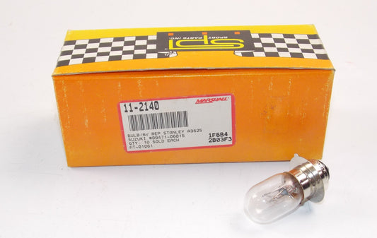 SPI 11-2140 BULB 6V SUZUKI 1983-87 ALT125/50|LT125|DR125/200|GSXR50 09471-06015 - MotoRaider