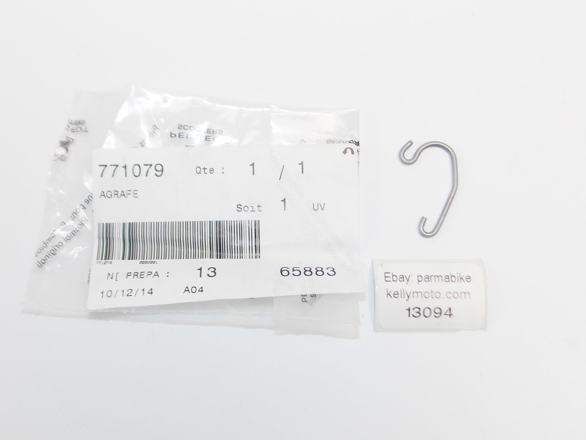 OEM PEUGEOT 2014 GEOPOLIS 250 LIGHT CLIP # 771079 - MotoRaider