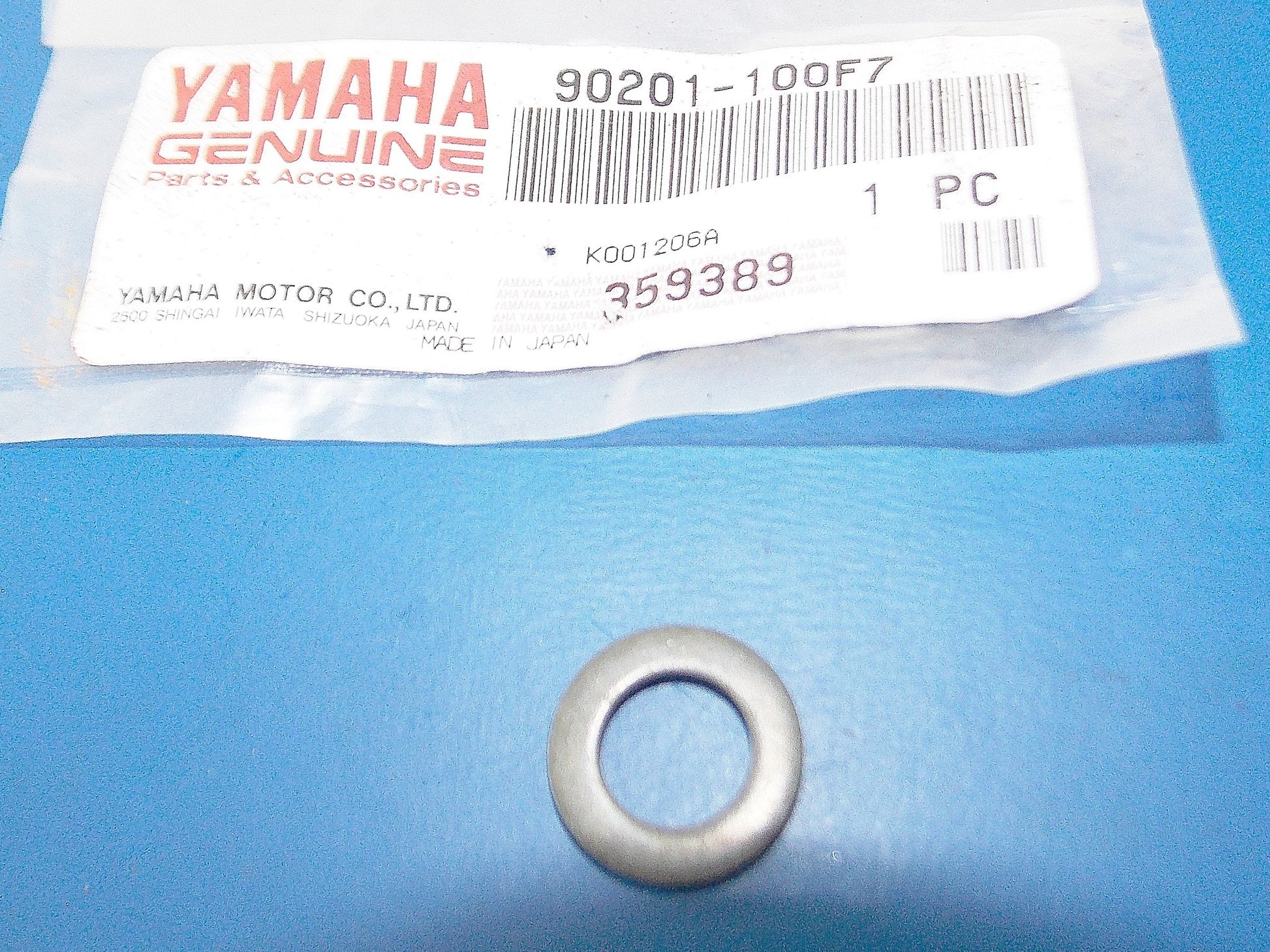 OEM YAMAHA 1977-2003 IT175/465/250/490/200 TT600/350 WASHER PLATE 90201-100F7 - MotoRaider