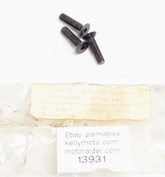 OEM LAVERDA 1981 JOTA 1000/1200 ALTERNATOR PLATE SCREW M5x20 (SET OF 3) 30382043 - MotoRaider
