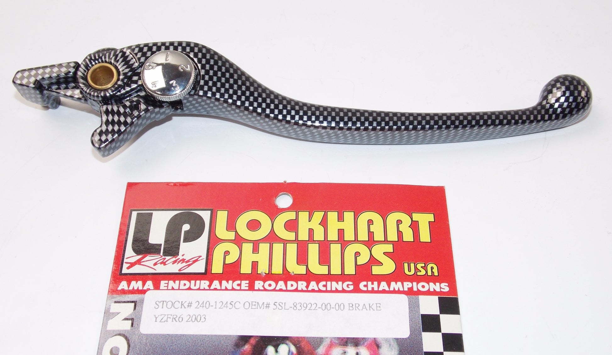LOCKHART PHILLIPS CARBON-LOOK BRAKE LEVER YAMAHA 2003 YZFR6 240-1245C - MotoRaider
