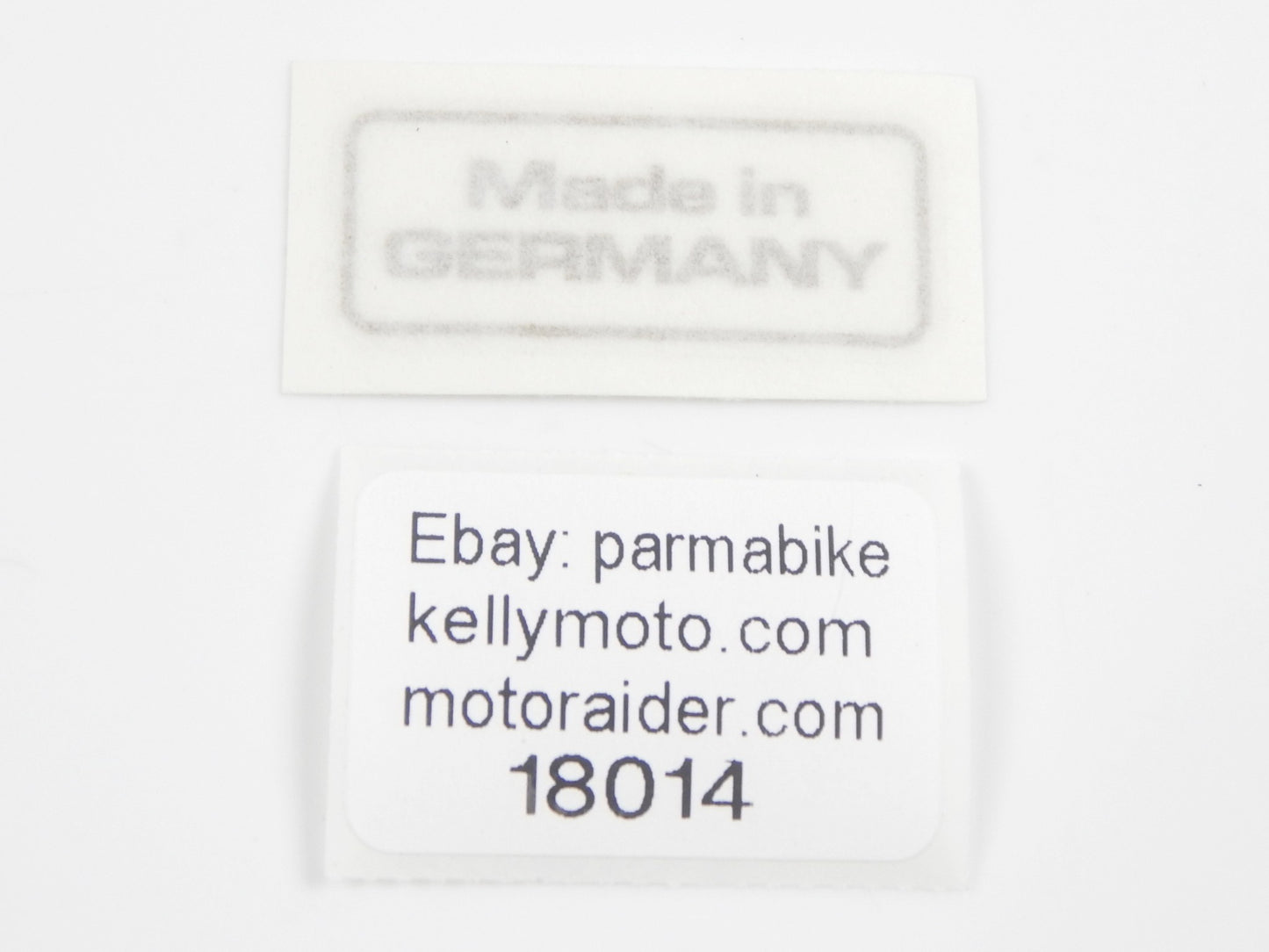 MADE IN GERMANY TANK STICKER EMBLEM DECAL SIZE 2x1" SACHS HERCULES DKW MAICO NSU - MotoRaider