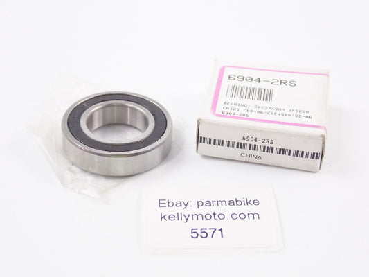 MARSHALL YAMAHA 00-06 YFS-200 CR125 02-06 CRF-450R BALL BEARING 20x37x9 6904-2RS - MotoRaider