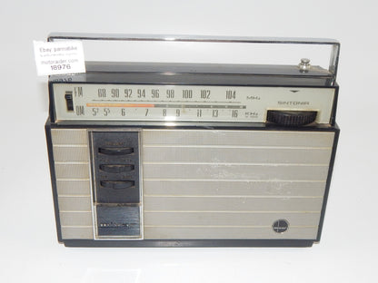 1970's MIVAR TRAFEM 11 TRANSISTOR 110-220 VOLT BATTERY 10,5x7x3" VINTAGE ITALY - MotoRaider