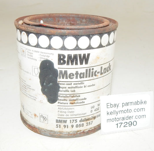 OEM BMW PAINT CAN 250ml BASECOAT METALLIC BMW 175 DOLOMITE GREY (Dolomitgrau) - MotoRaider