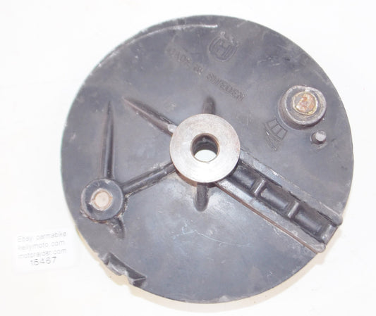 1980's HUSQVARNA REAR WHEEL BRAKE PLATE OD=175mm 1515547 - MotoRaider