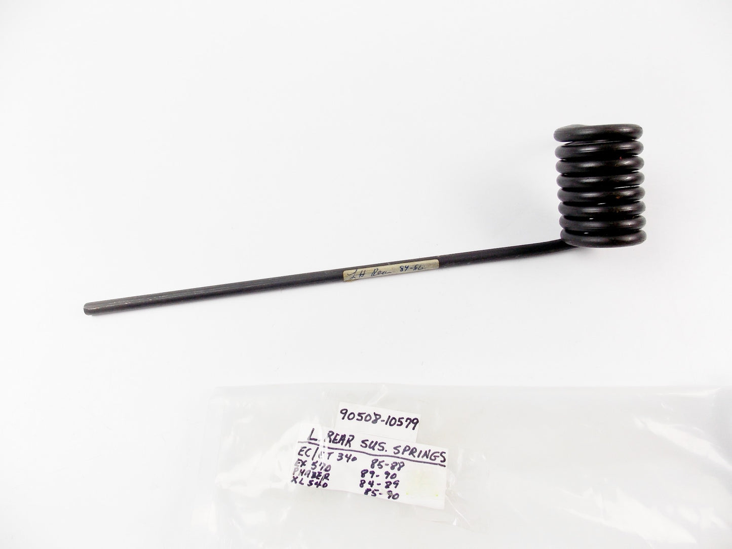 NOS OEM YAMAHA 1985-1990 EC/ST 340 EX570 LH REAR SUSPENSION SPRING 90508-10579 - MotoRaider