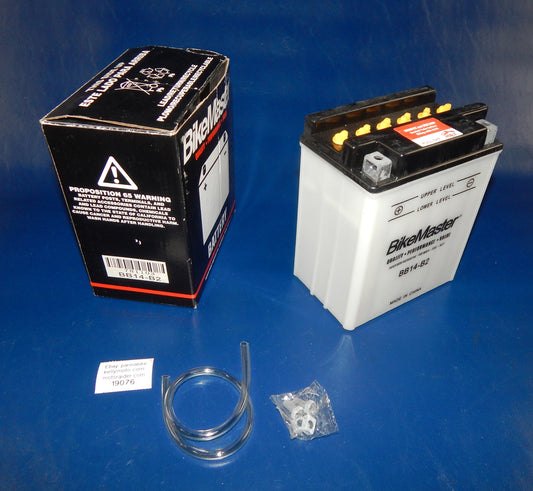 BIKE MASTER MOTORCYCLES BATTERY BB12A-B2 ATV QUAD SNOWMOBILE - MotoRaider