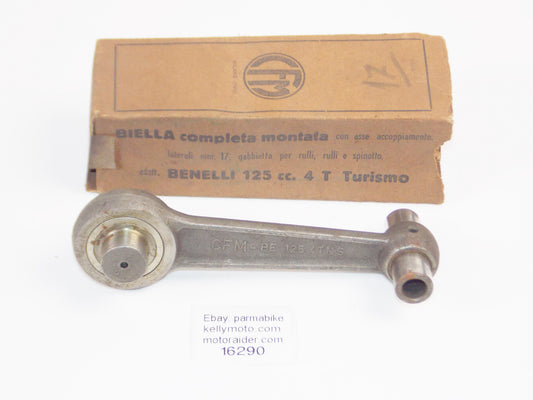 CFM CONNECTING ROD+PIN+BEARING BENELLI 125 4 STROKE TURISMO OVERALL LENGTH 14mm - MotoRaider