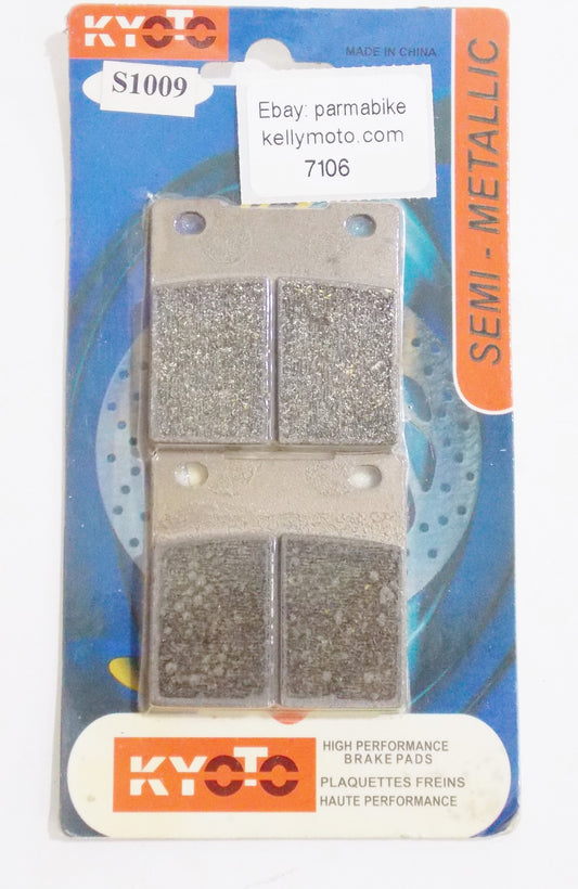 NOS KYOTO SUZUKI RG/RGV/GS/GSGSF/RF SEMI METALLIC REAR PAIR BRAKE PADS S1009 - MotoRaider