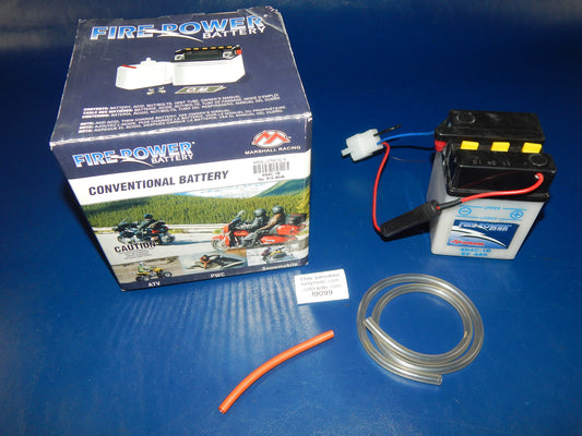 FIRE POWER ATV PWC Snowmobile BATTERY 6V 4 Ah 6N4C-1B | 810-9046 QUAD - MotoRaider