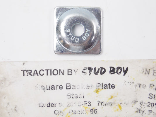 WOODY'S STUD BOY BACKER SUPPORT PLATE STEEL 1 1/8'x1 1/8" HOLE 7mm 11-7117 - MotoRaider