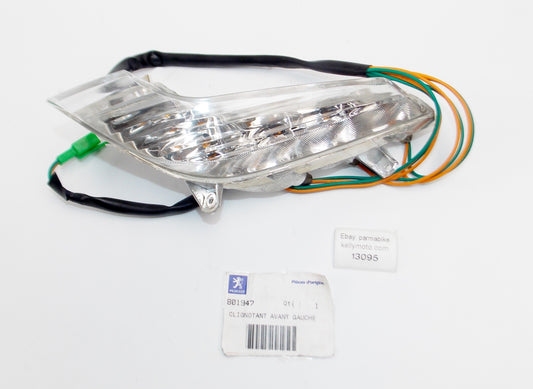 OEM PEUGEOT 2016 TWEET 50 X TURN SIGNAL LEFT HAND FRONT BLINKER CLEAR # 801947 - MotoRaider
