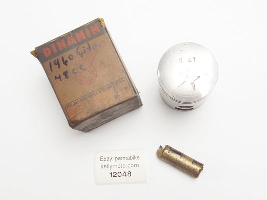 NOS DINAMIN PISTON + PIN DIAMETER 41 mm 1960 GITAN 48 cc - MotoRaider