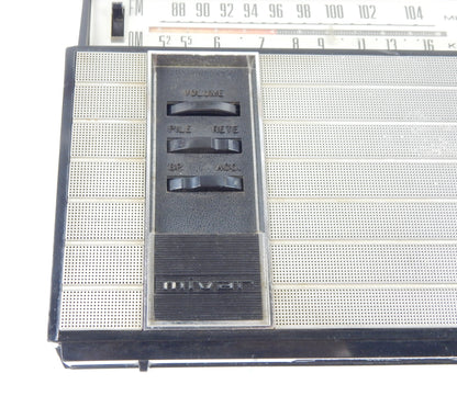 1970's MIVAR TRAFEM 11 TRANSISTOR 110-220 VOLT BATTERY 10,5x7x3" VINTAGE ITALY - MotoRaider