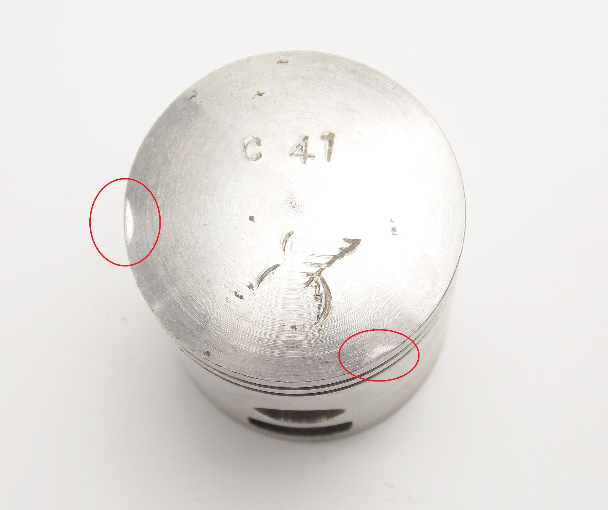 NOS DINAMIN PISTON + PIN DIAMETER 41 mm 1960 GITAN 48 cc - MotoRaider