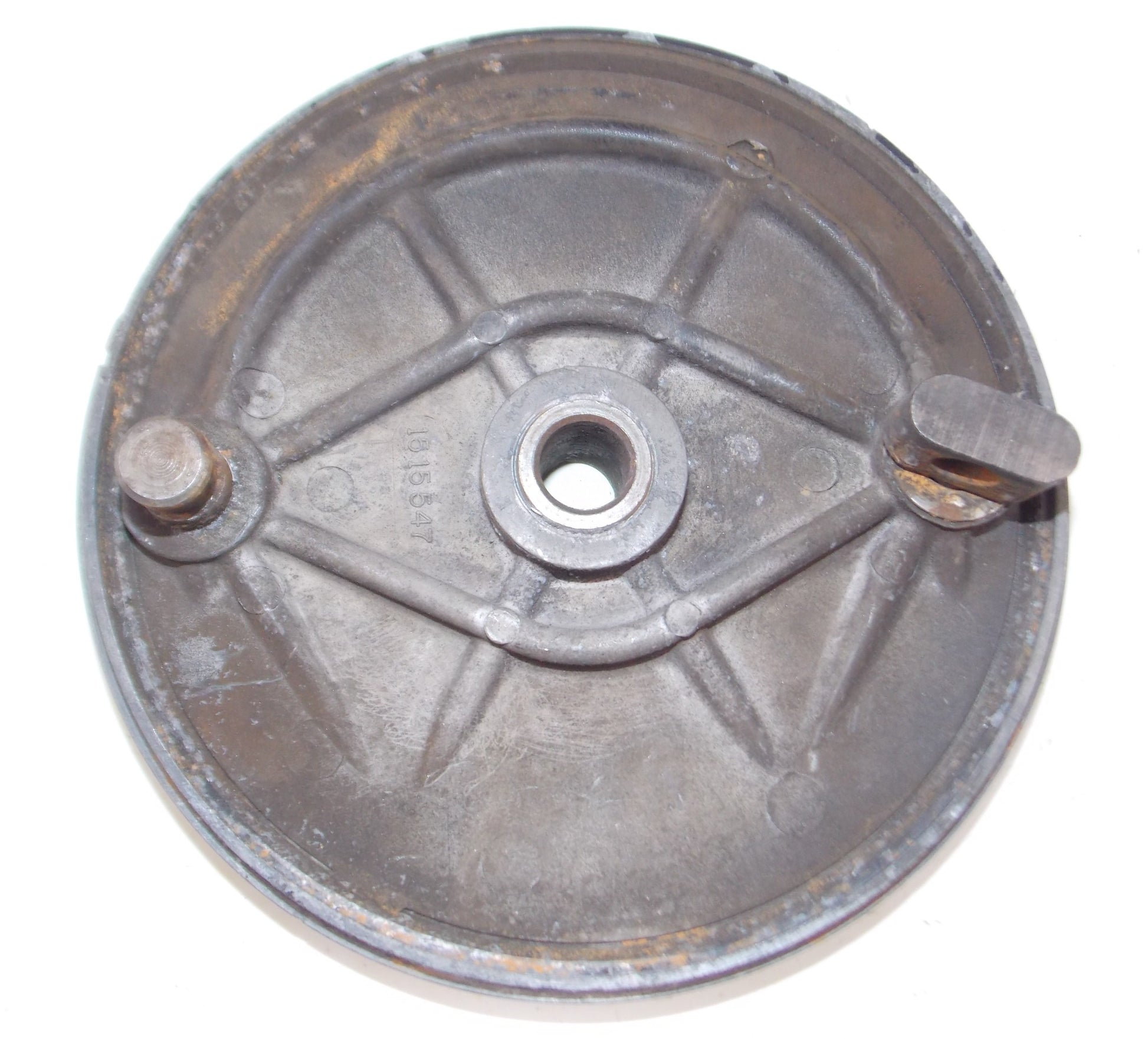 1980's HUSQVARNA REAR WHEEL BRAKE PLATE OD=175mm 1515547 - MotoRaider