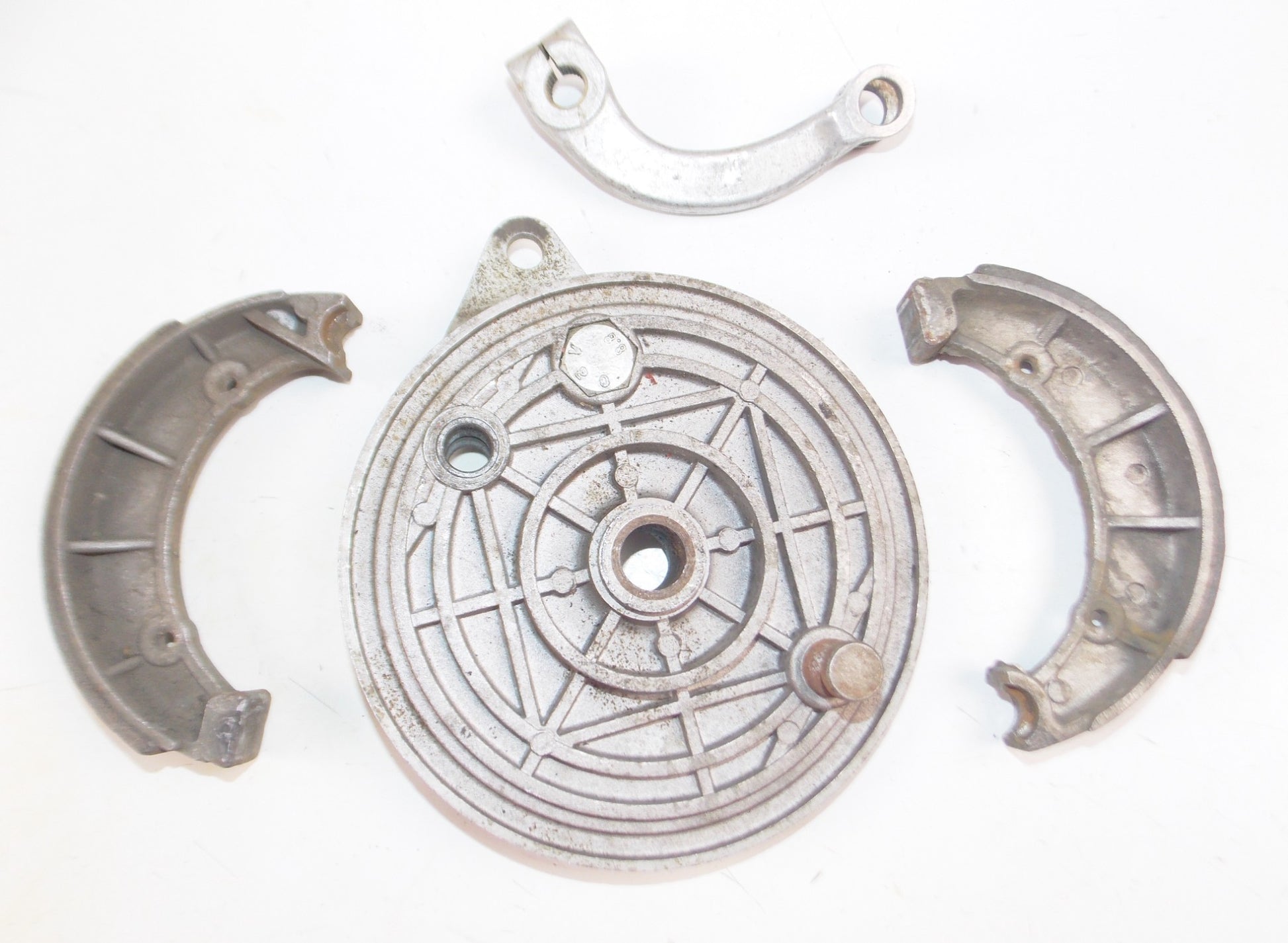 1976 BETA CR 125 250 REAR WHEEL BRAKE PLATE D=160mm PLATE LEVER SHOES GRIMECA - MotoRaider