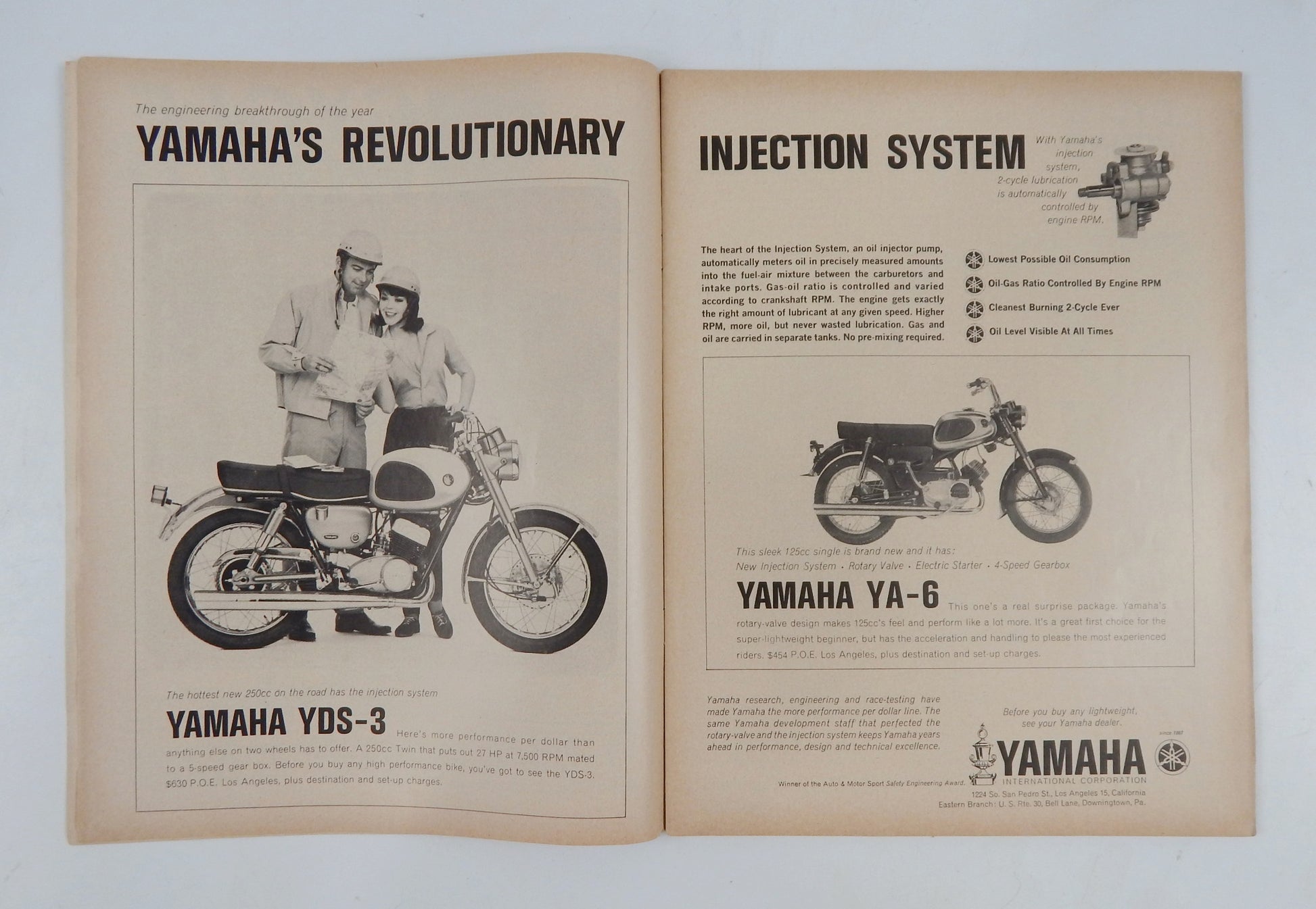 CYCLE WORD MAGAZINE JULY 1964 ROAD TEST YAMAHA YDS-3/RD-56 MONTESA 250 DIABLO - MotoRaider