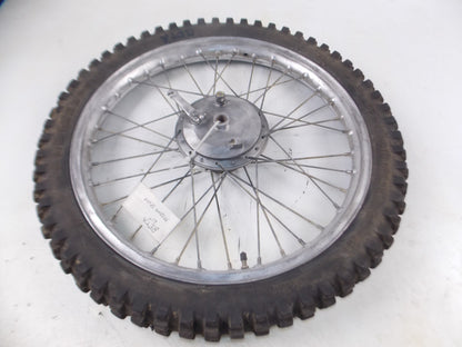 21" FRONT WHEEL TIRE RIM HUB SPOKES BRAKE PLATE BETA CAGIVA APRILIA GILERA TM - MotoRaider